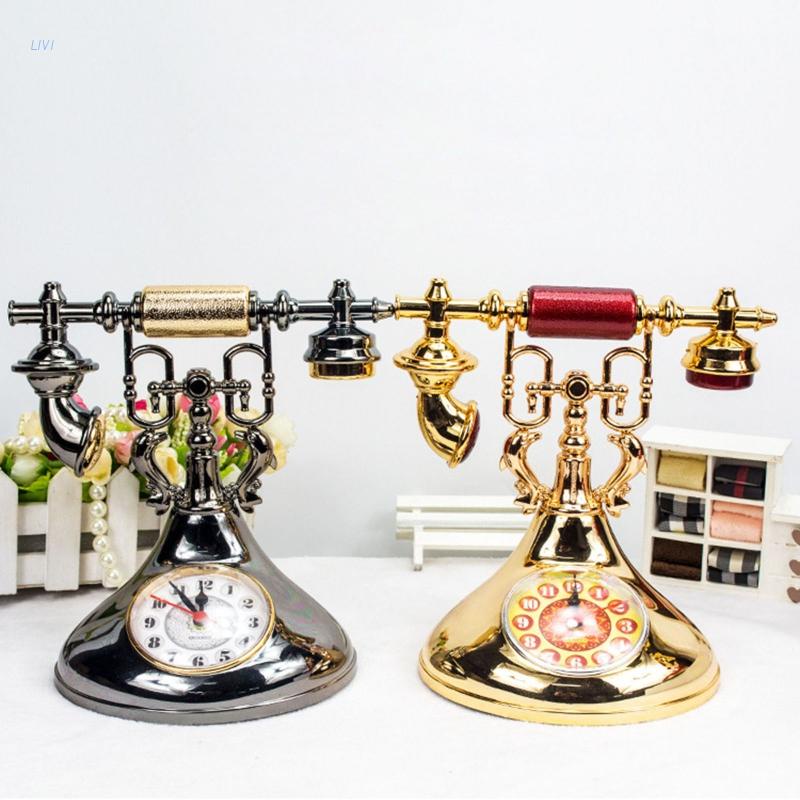 Đồng Hồ Báo Thức Hình Máy Tính Điện Thoại Cổ Điển Sáng Tạo Để Bàn Trang Trí Phòng Ngủ/Phòng Trẻ