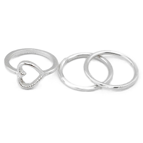 Bộ 4 Nhẫn Đốt Ngón Tay Đính Đá Nhiều Kiểu Dáng Phong Cách Boho