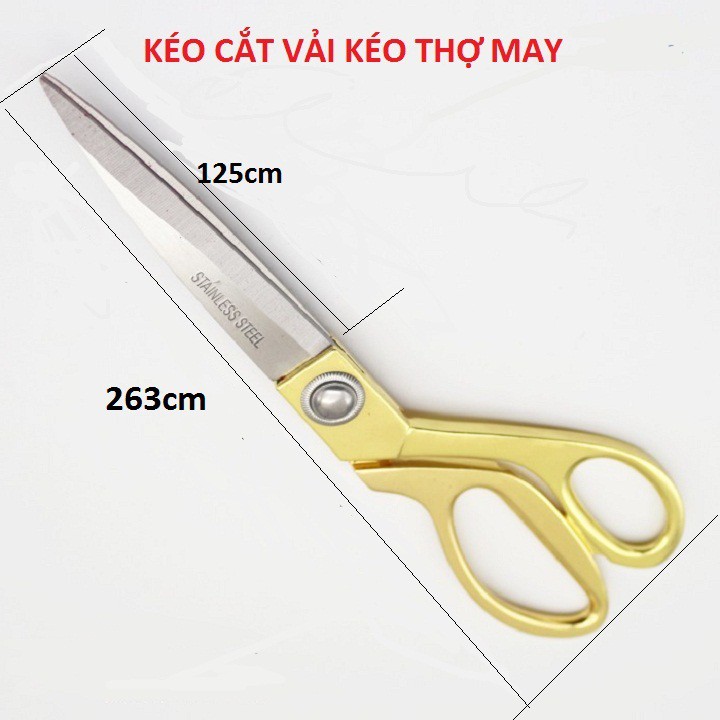 Kéo Cắt Vải K38 Kích Thước 263mm Siêu Sắc Siêu Bền