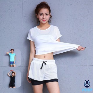(Zencib Store) Set Bộ Quần Đùi Ngắn Áo Thun Phông Thể Thao Nữ Slam (Đồ Tập Gym, Yoga) - Cửa Hàng Việt Nam