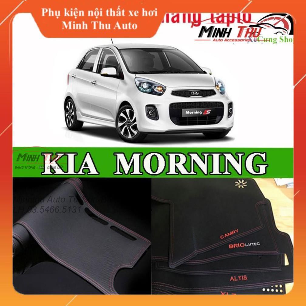 Thảm Taplo Da Carbon Xe Kia Moning 2012-2019