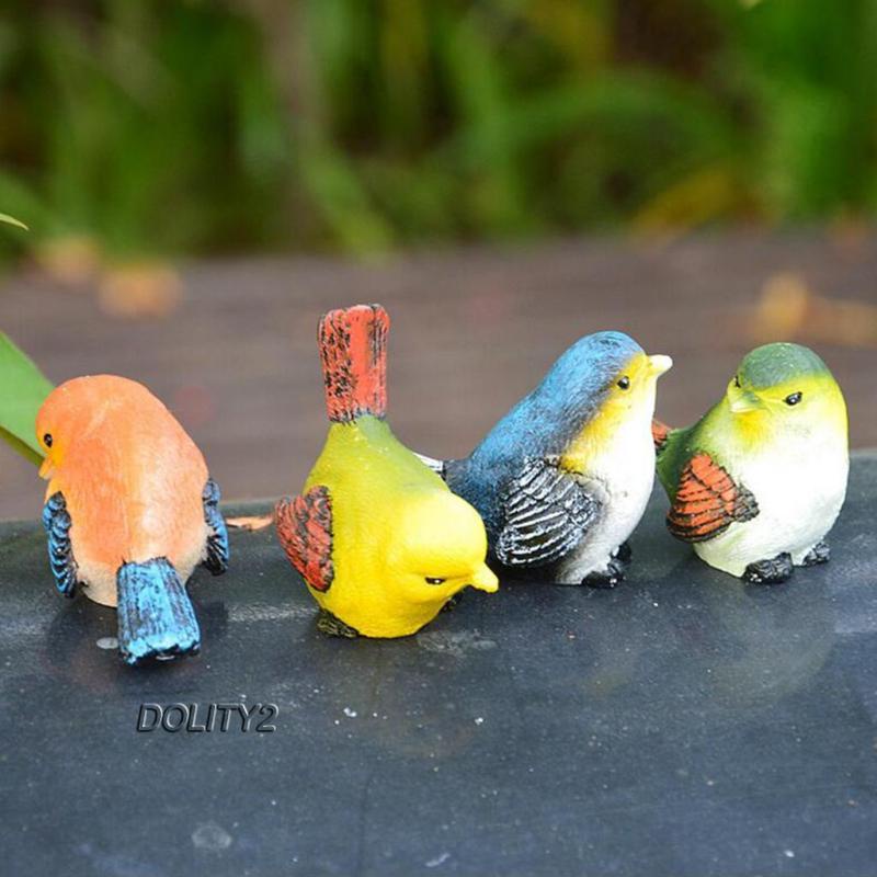 Set 2 / 4 Chú Chim Nhỏ Dễ Thương Trang Trí Nhà Cửa