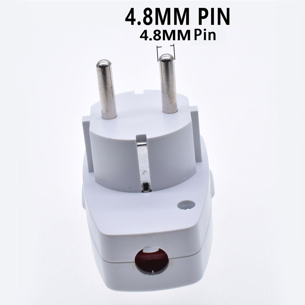 Phích Cắm Điện An Toàn Có Nút Bật Tắt EU 2Pin