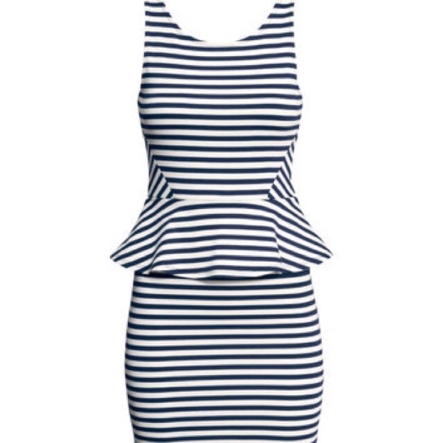 Đầm peplum sọc HM