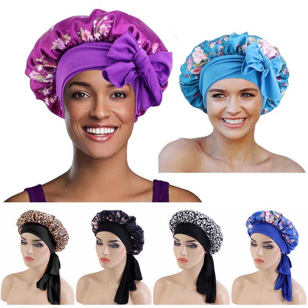Dây Buộc Tóc Satin Co Giãn Màu Đen Cho Nữ