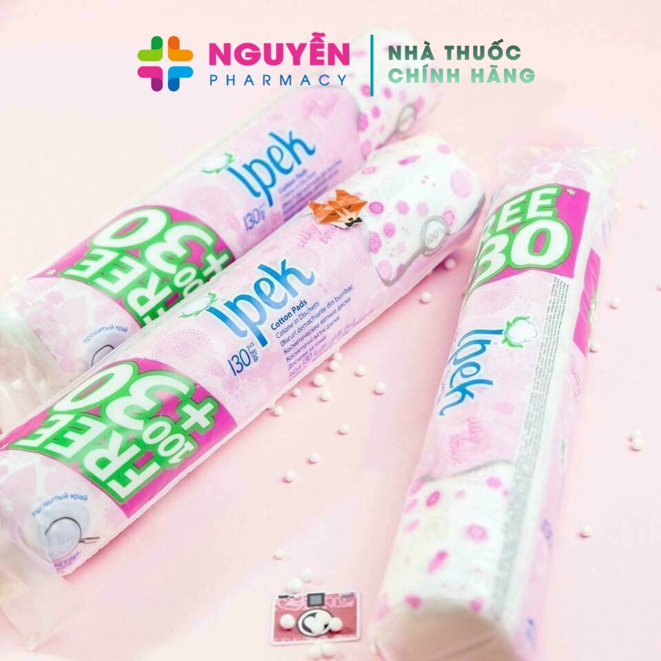 Bông Tẩy Trang Ipek Cotton Pads Thổ Nhĩ Kỳ 150 Miếng - 100% Cotton