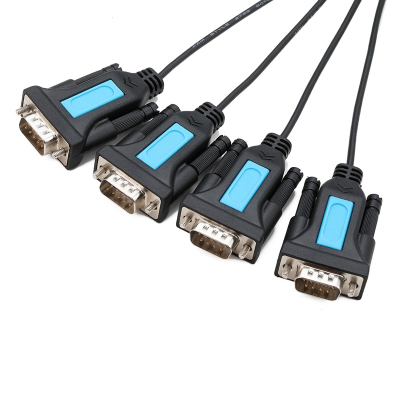 Cáp Chuyển Đổi 4 Cổng Usb Sang Serial Rs232 Db9 Đực Sang Male Cho Máy In Pl2303 | BigBuy360 - bigbuy360.vn