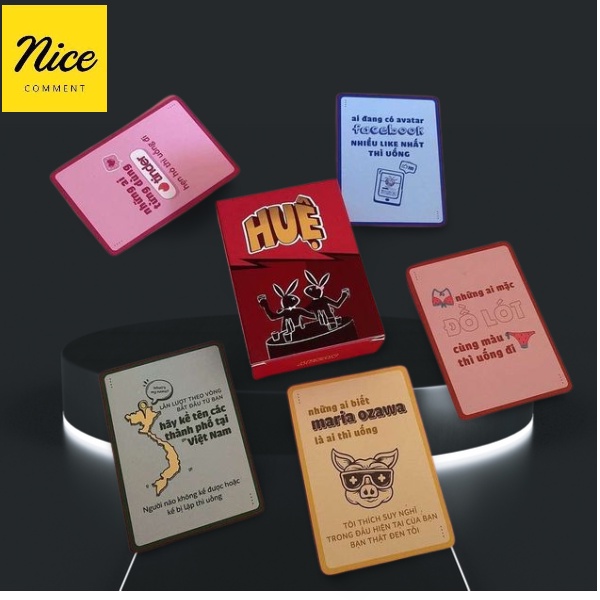 Bài HUỆ - DRINKING GAME Việt hóa - Trò chơi hài hước trên bàn nhậu, gắn kết bạn bè