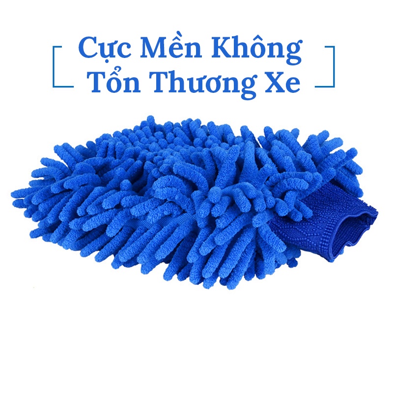 Găng Tay Rửa Xe Ô Tô - Bao Tay Rửa Xe Chuyên Dụng Rửa Xe Ô Tô ,Xe Máy ,Sợi Mịn Bảo Vệ Bề Mặt Chống Chầy Xước