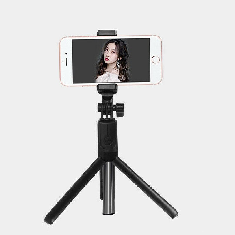 Gậy Chụp Hình Selfie Kết Nối Bluetooth / Set Kèm Đèn Chiếu Sáng Dành Cho Điện Thoại