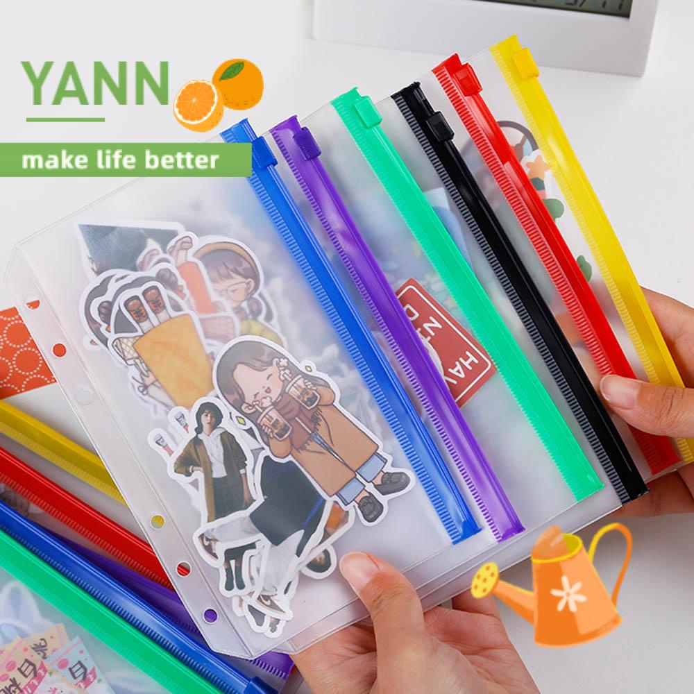 Bìa Kẹp Hồ Sơ A5 A6 Bằng PVC Chống Thấm Nước Nhiều Màu Sắc