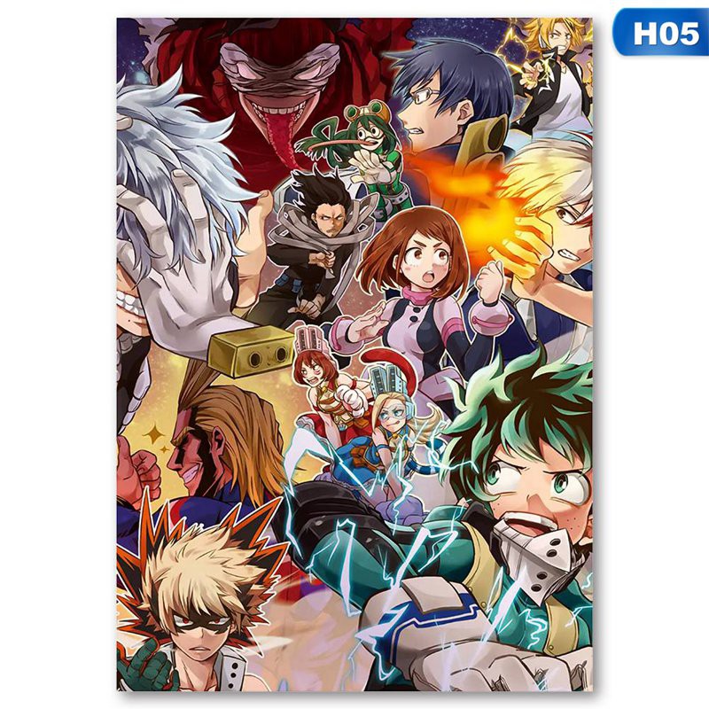 Tranh treo poster hoạt hình anime Nhật Bản My Hero Academia