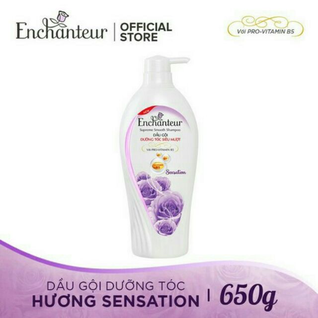 Dầu gội siêu mượt enchanteur 650g( Màu tự chọn)