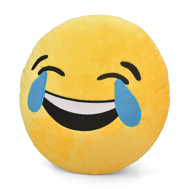 Gối ôm và tựa lưng Emoji thêu hình cảm xúc mềm mịn M7