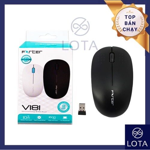 CHUỘT KHÔNG DÂY FORTER V181, chuột máy vi tính laptop lap top ko dây, văn phòng học sinh viên, mouse cơ bản, nhỏ gọn