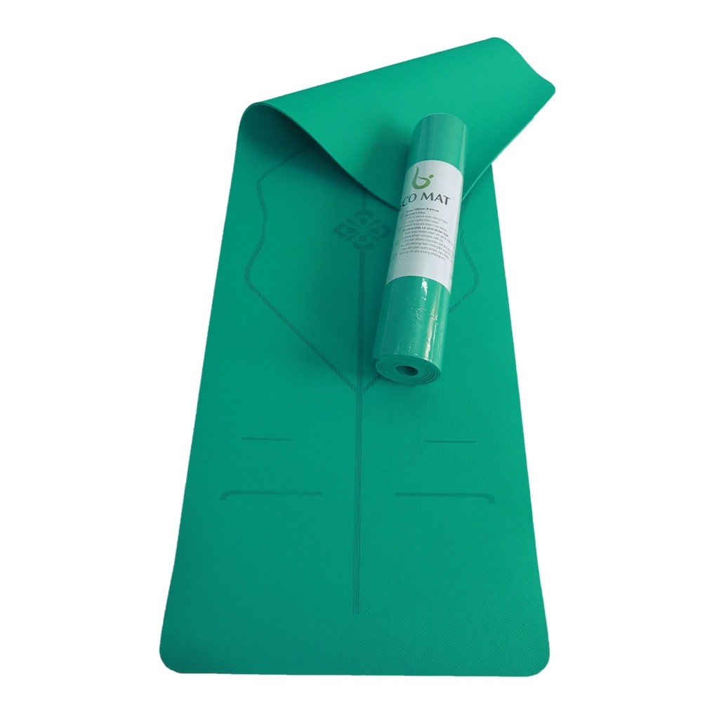 Thảm Tập Yoga S1ECO6MMDT ECO MAT  Thảm Chất Liệu TPE Cao Su Định Tuyến Màu Sắc Trend 2020