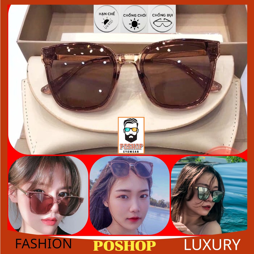MẮT KÍNH mát FULLBOX HÃNG POSHOP kính râm NAM NỮ HÀN QUỐC GỌNG VUÔNG Kim loại CAO CẤP thời trang | BigBuy360 - bigbuy360.vn