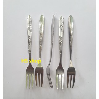Combo 05 Dĩa inox ( Nĩa inox) cao cấp dài 13cm - Bền, đẹp, cứng cáp, lịch sự - NPP HS shop