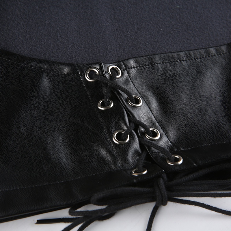 [Augustcloth] Áo gile da buộc dây phong cách Hàn Quốc