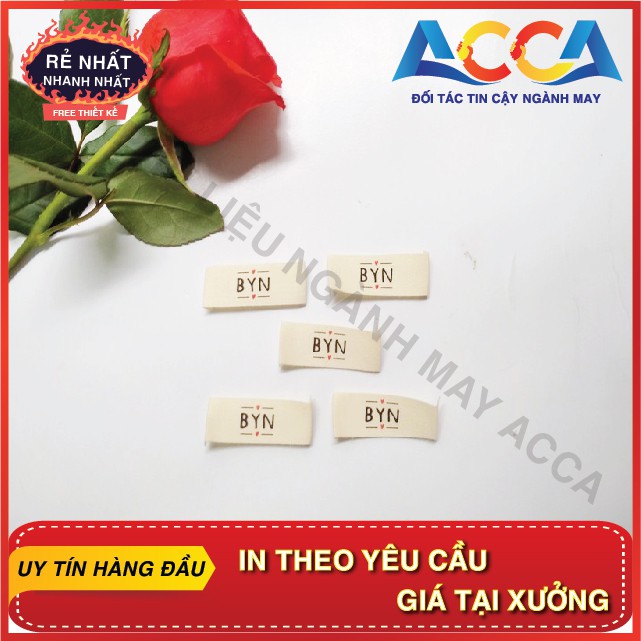 1 CUỘN MÁC COTTON_MỀM MỊN, KHÔNG GẤY NGỨA, PHÙ HỢP ĐỒ TRẺ EM_NHÃN MÁC QUẦN ÁO IN THEO YÊU CẦU_