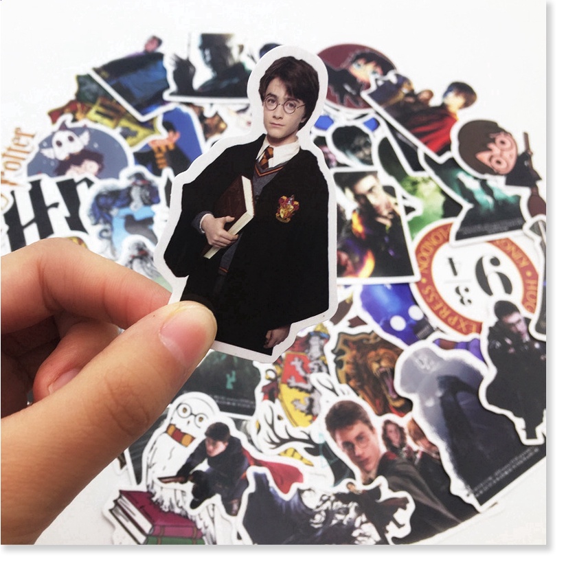 Sticker Set 50 Hình Dán Trang Trí Hình Nhân Vật Trong Phim Harry Potter