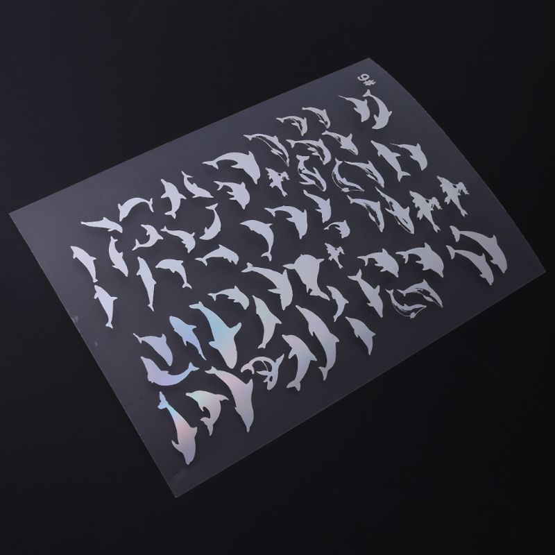 Bộ 18 Tấm Sticker Nhựa Trong Suốt Dùng Vẽ Tranh DIY