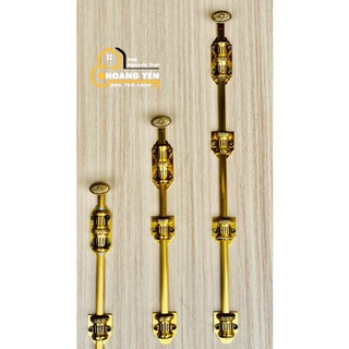 [Chính Hãng] Bộ 2 chốt đồng, chốt cửa cổng bằng đồng thau dài 60cm T&D, chốt cửa tân cổ điển