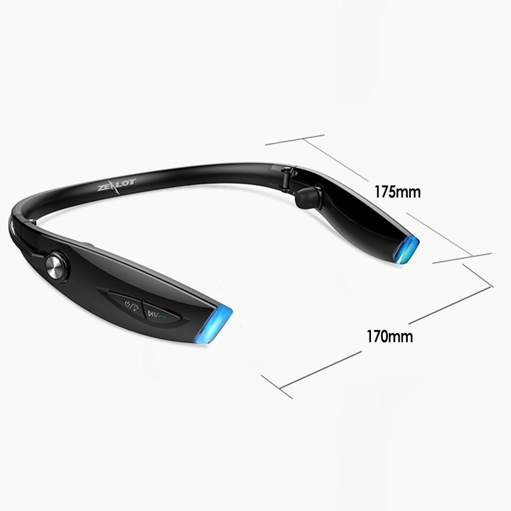 Tai nghe Bluetooth Zealot H1 csr8635 dạng vòng cổ có đèn LED