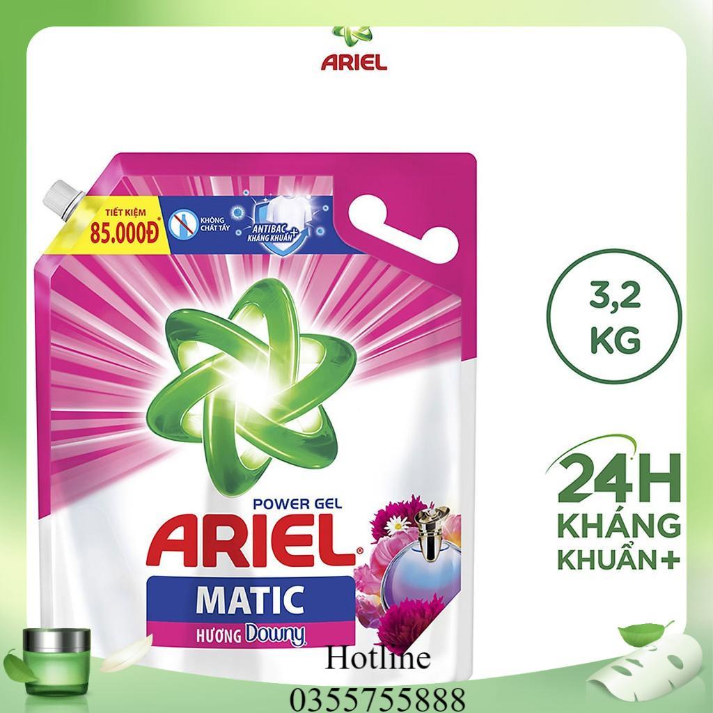 Nước Giặt Ariel Túi Sạch nhanh 3,5kg/ Giữ màu 3,2kg/ Downy 3.2kg/ Downy Oải Hương 3.2kg.