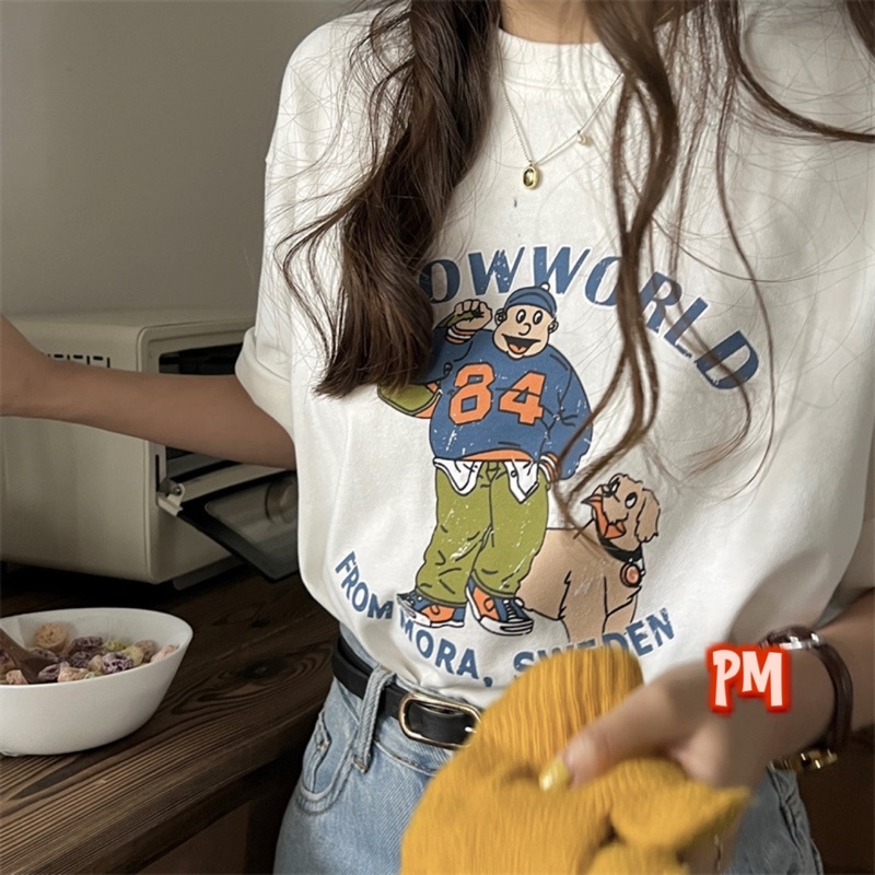 Áo phông người và cún số 84 PM11