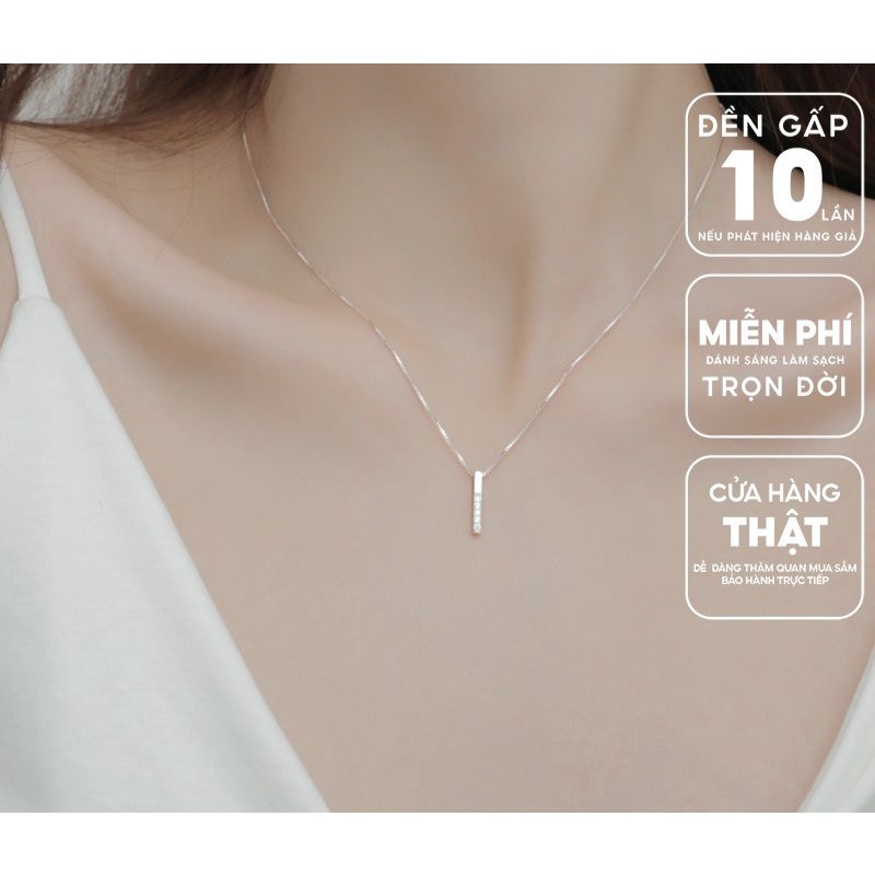 Dây chuyền bạc nữ 925 cao cấp vĩnh viễn bảo hành miễn phí đánh sáng có nhiều mẫu