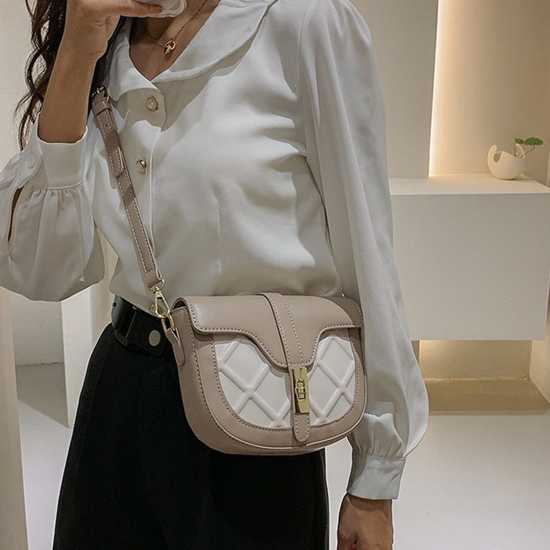 Ielgy Túi Đeo Chéo Kết Cấu Dạng Yên Ngựa Cao Cấp Dành Cho Nữ