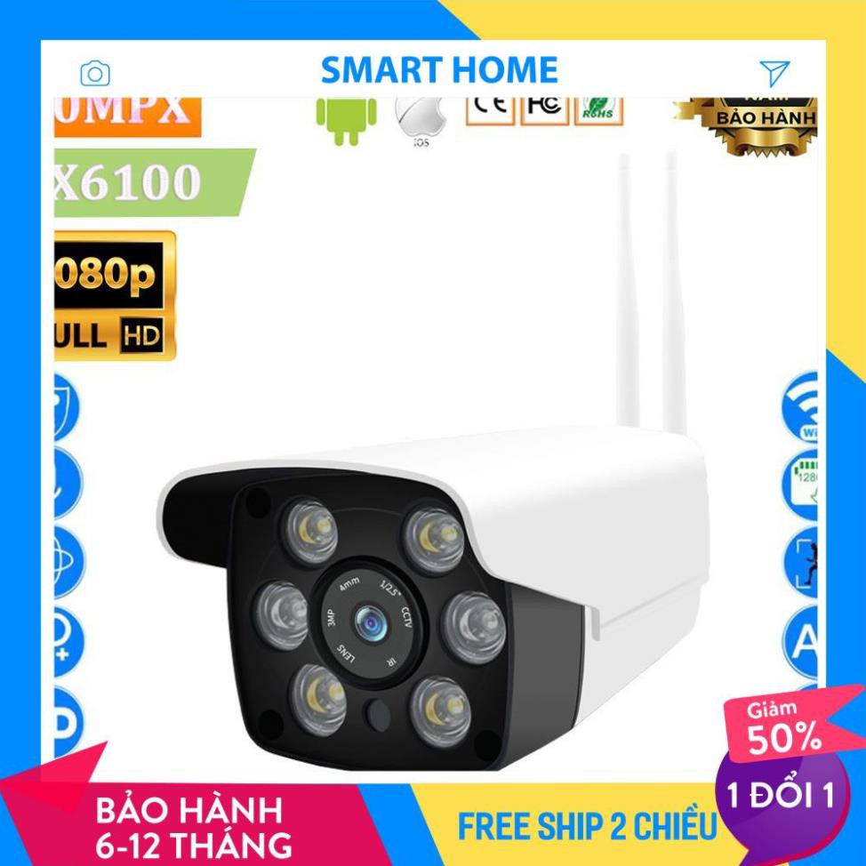 [BH 6 THÁNG] [BH 12 THÁNG ] Camera Giám Sát Ngoài Trời Yoosee - 6 Led Full HD (2.0Mpx) - Hồng Ngoại Quay Đêm