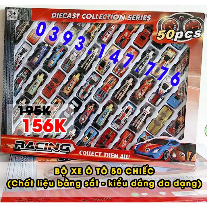 Bộ xe ô tô sắt 50 chiếc - 50 xe đều khác nhau