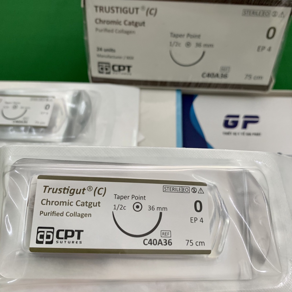 CHỈ PHẪU THUẬT TỰ TIÊU CPT CHROMIC CATGUT