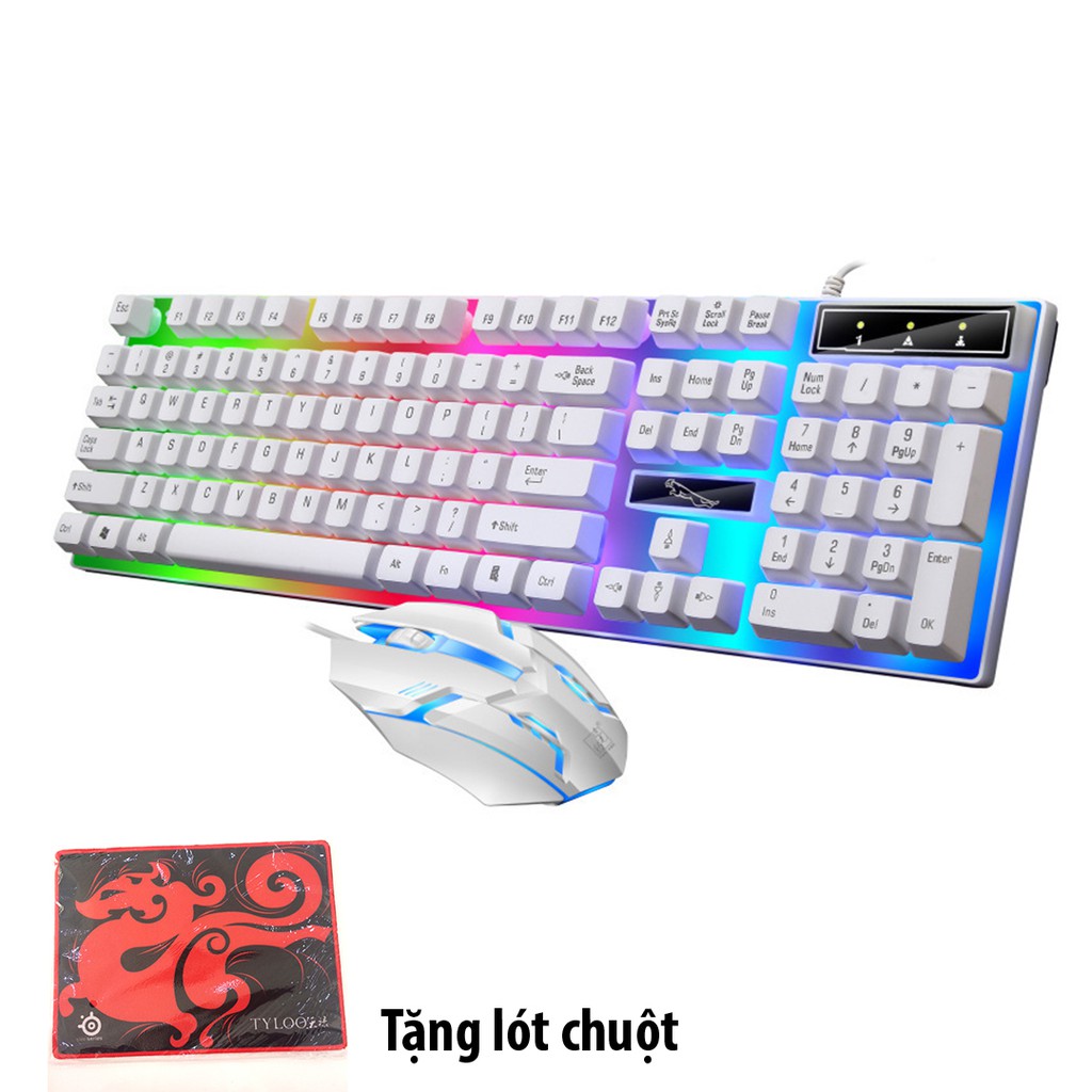 Bộ bàn phím và chuột G21B chuyên Game Led 7 màu