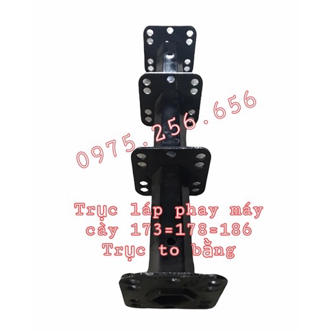 Trục lắp phay máy cày 173=178=186 lỗ to bằng dài phụ tùng máy nông nghiệp phụ tùng Hùng Lỳ