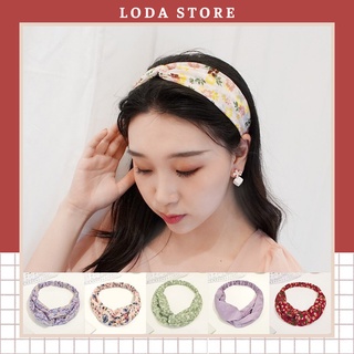 Băng Đô Bờm Tóc Nữ Họa Tiết Hoa Nhí Nhẹ Nhàng Nhã Nhặn Phong Cách Hàn Quốc