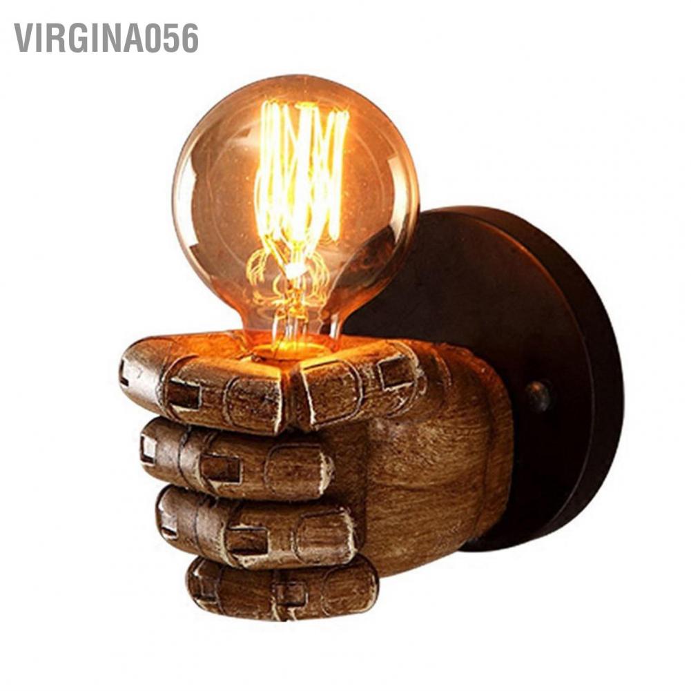 Virgina056 Người giữ đèn tường Trang trí hình dạng nắm tay mới lạ nghệ thuật cho quán bar Nhà hàng cà phê