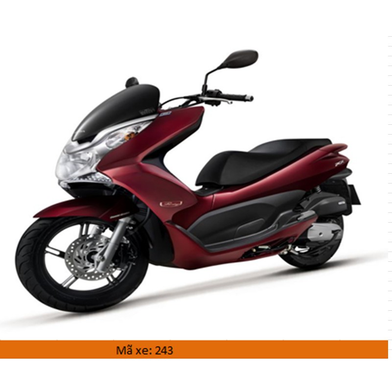 Dàn áo HONDA PCX đời 2012 màu trắng-đỏ-nâu