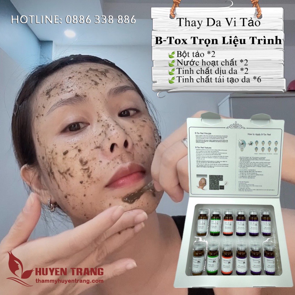 Thay Da Sinh Học Vi Tảo Matrigen Btox Peel Hàn Quốc - Thẩm Mỹ Huyền Trang