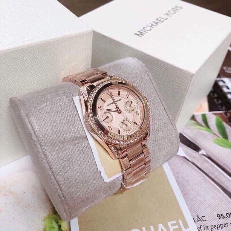 Đồng hồ nữ Michael Kors chronograph Mk5612, MK5613, MK5639