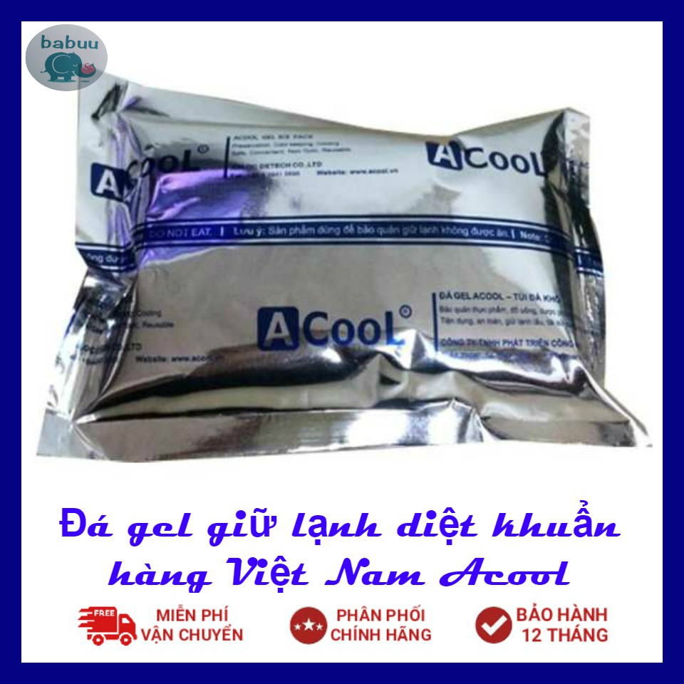 Đá khô, đá giữ lạnh Acool, đá dạng túi gel siêu rẻ