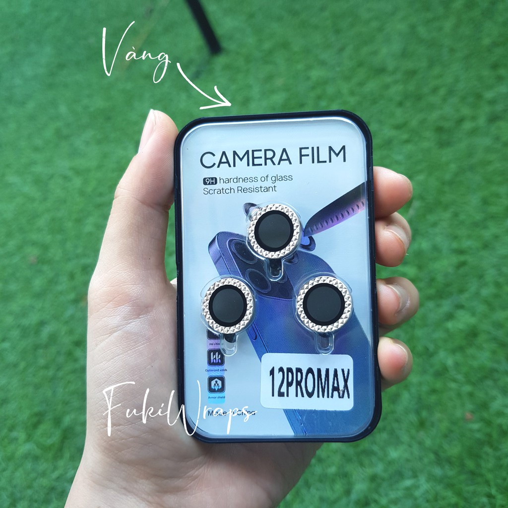 Bộ Kính Camera bảo vệ mắt camera Dành Cho 12 Pro Max 12 Pro, 12 , 11 PRO MAX, 11 Pro FukiShop