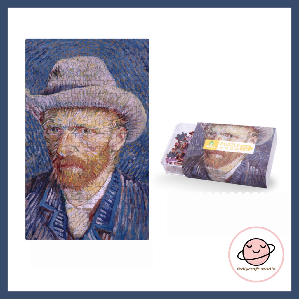 Tranh ghép hình mini 150 mảnh - Famous painting mini jigsaw puzzle 150pcs - Vangogh, Claude Monet, Katsushika Hokusai...