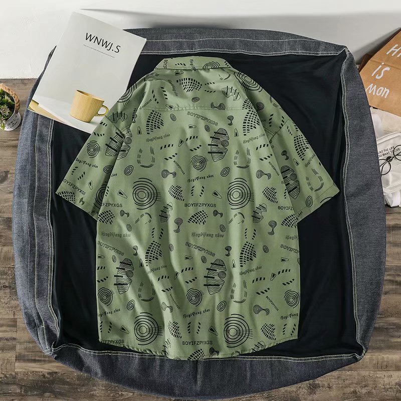 Áo Thun Tay Ngắn Dáng Rộng In Họa Tiết Thời Trang Mùa Hè Mới Size M-3XL Cho Nam