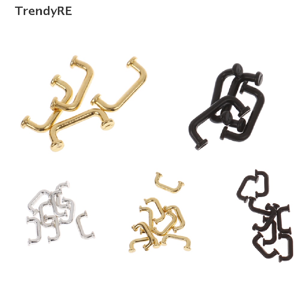 Trendy 1Set 1:12 Dollhouse Door Handle Cabinet Handle Furniture Cabinet Closet DecorToy RE