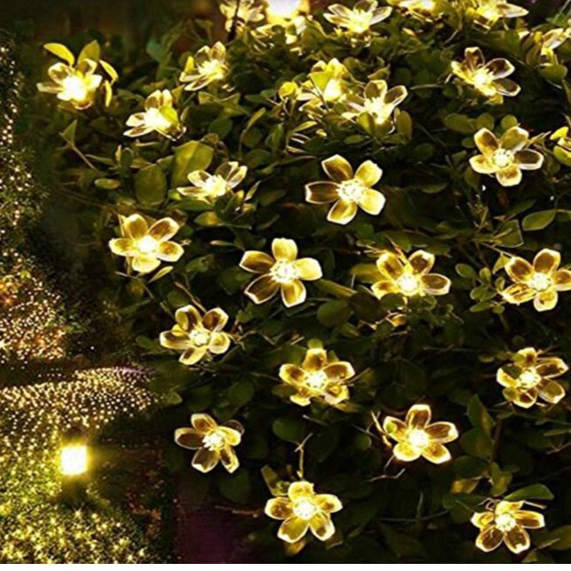 2M/4M/8M AA Battery Cherry blossom Decorative string light for Christmas New year