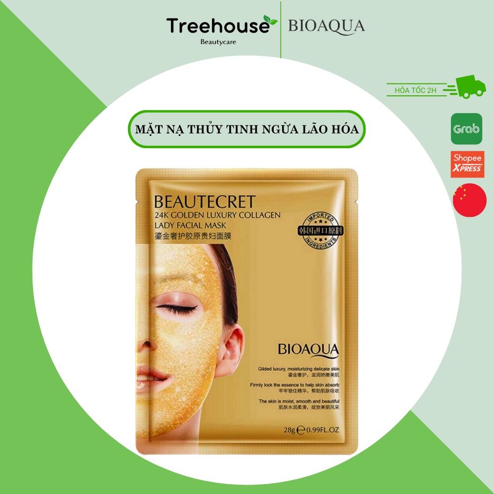 Mặt nạ thủy tinh trong suốt dạng thạch Collagen BIOAQUA TREEHOUSE SHOP