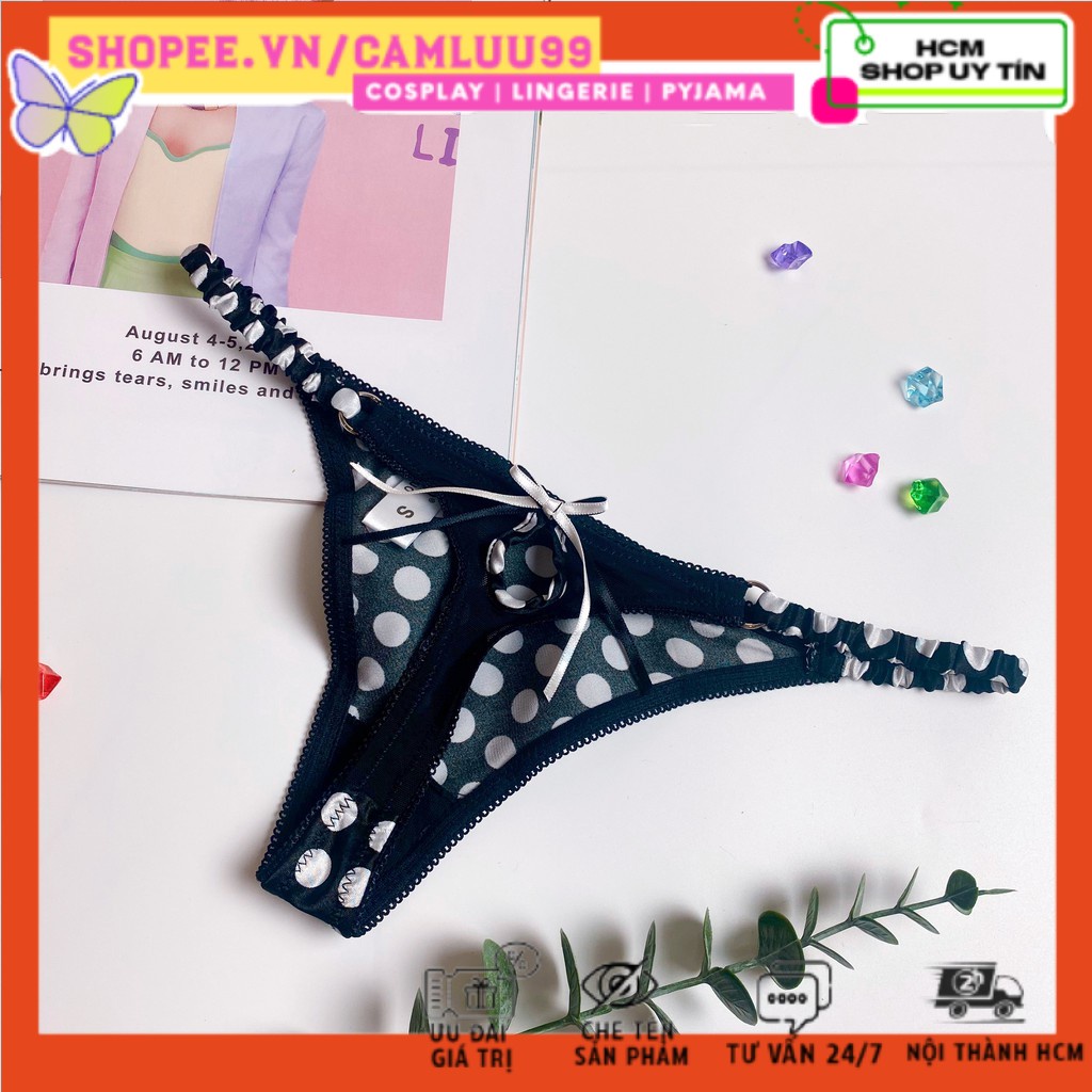 -ẢNH THẬT - Quần chip satin lụa - Quần lót lọt khe nữ - CK017 -Camluu99
